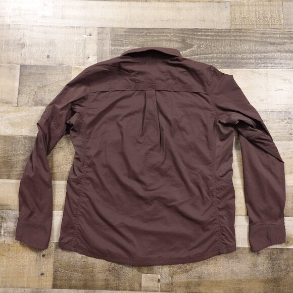 REI Co-op Sahara Long-Sleeve Button-Up Shirt Women’s Large Brown - Picture 10 of 12
